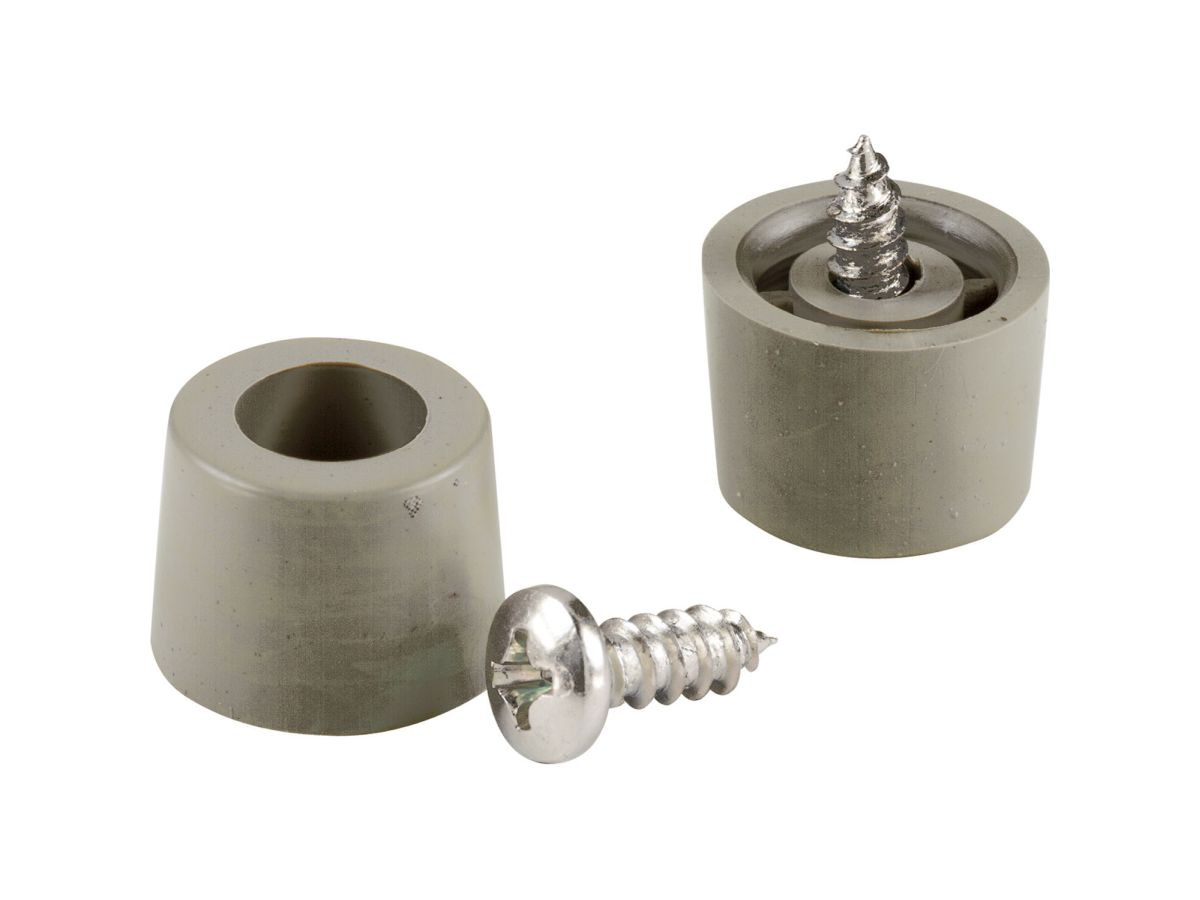 Shepherd Hardware 3/4" Non-Adhesive Bumper Pads - 10 Clear Vinyl Discs