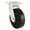5 pouces en caoutchouc souple Rigid Caster, 330 lb Capacité de charge