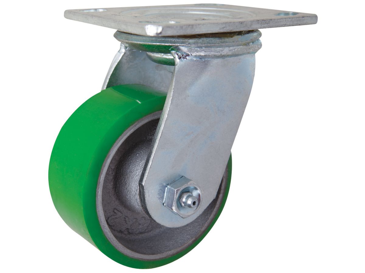 4-Inch Caster Swivel Mold On Polyurethane Plate Mount