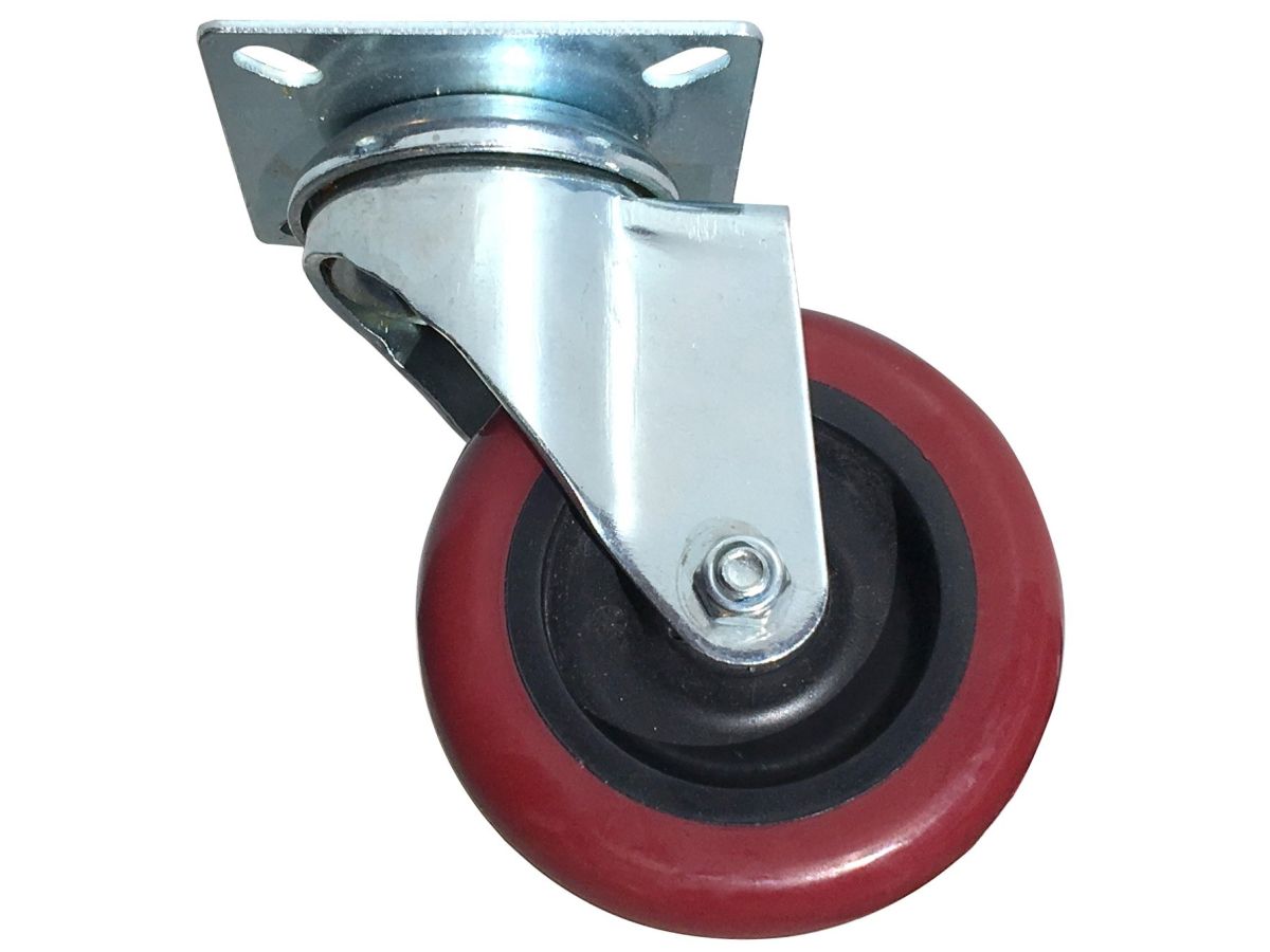 3-Inch Polyurethane Swivel Caster, 180-lb Load Capacity