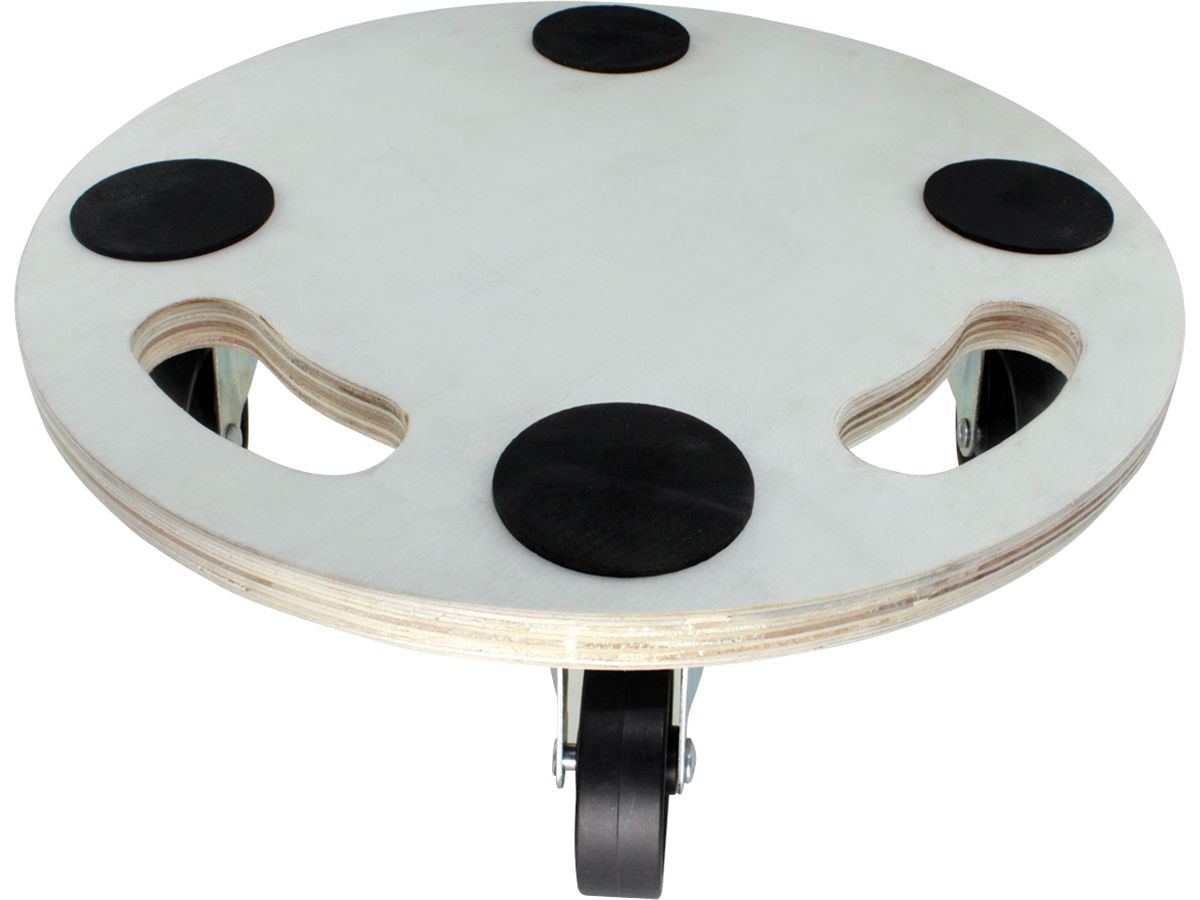 15-Inch Round Wood Platform Dolly