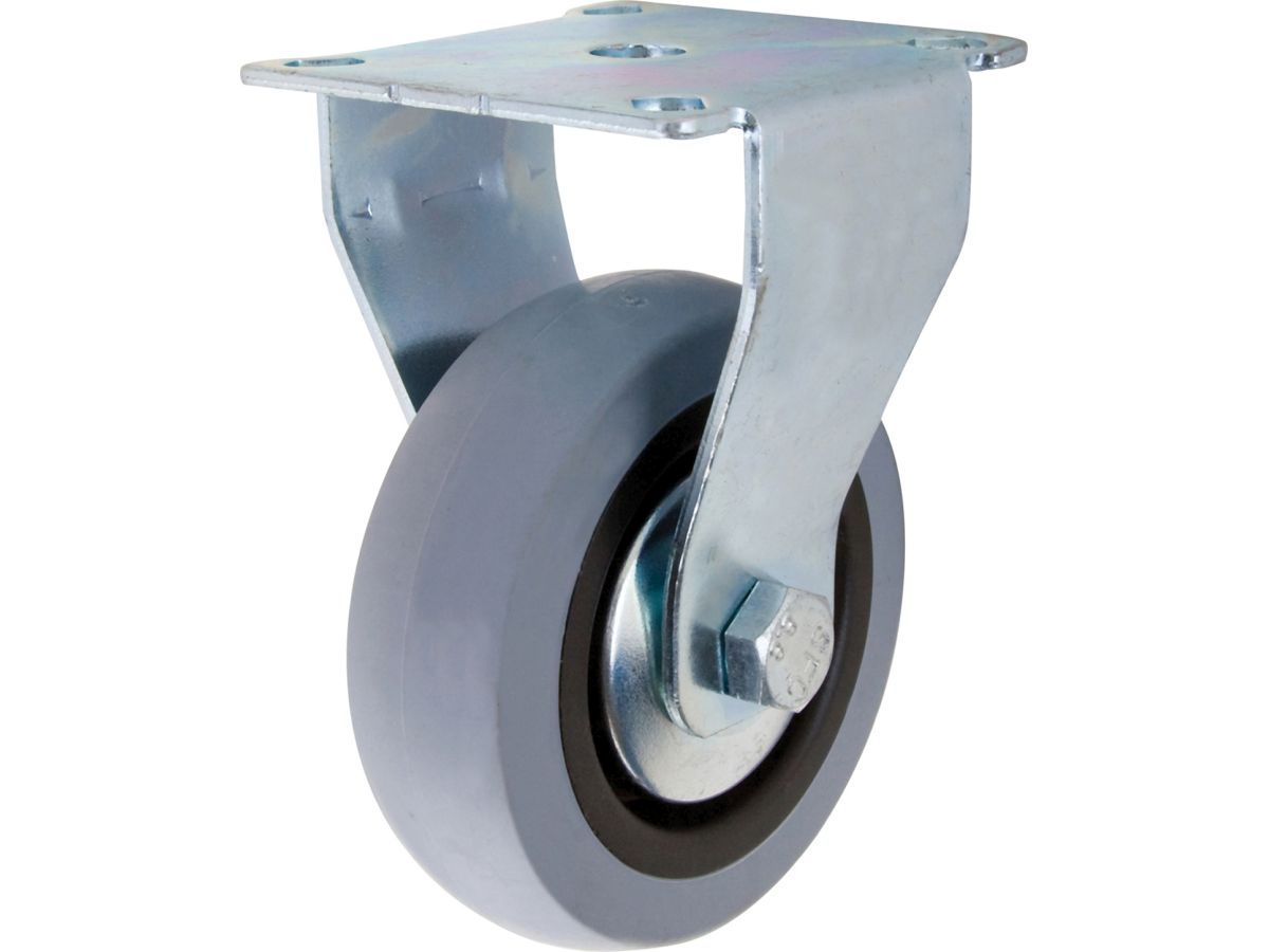 3-Inch Medium Duty Rigid Caster, 121-lb Load Capacity