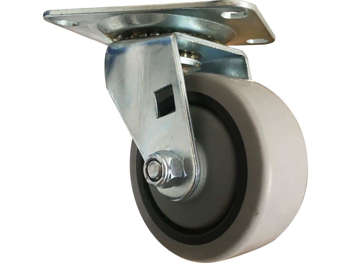 3-Inch Thermoplastic Swivel Caster, 180-lb Load Capacity