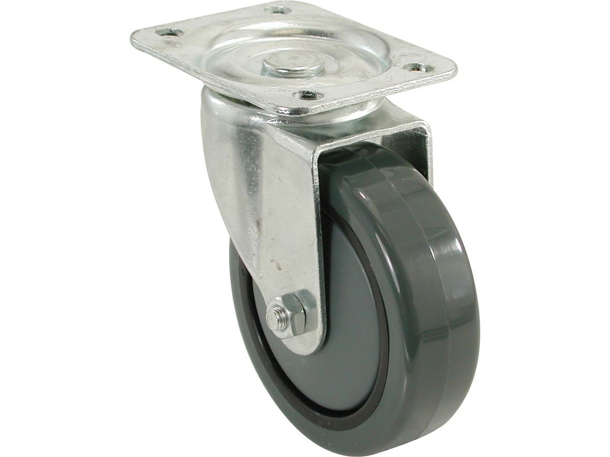 3-Inch Mold On Polyurethane Wheel on PP Hub Swivel Plate