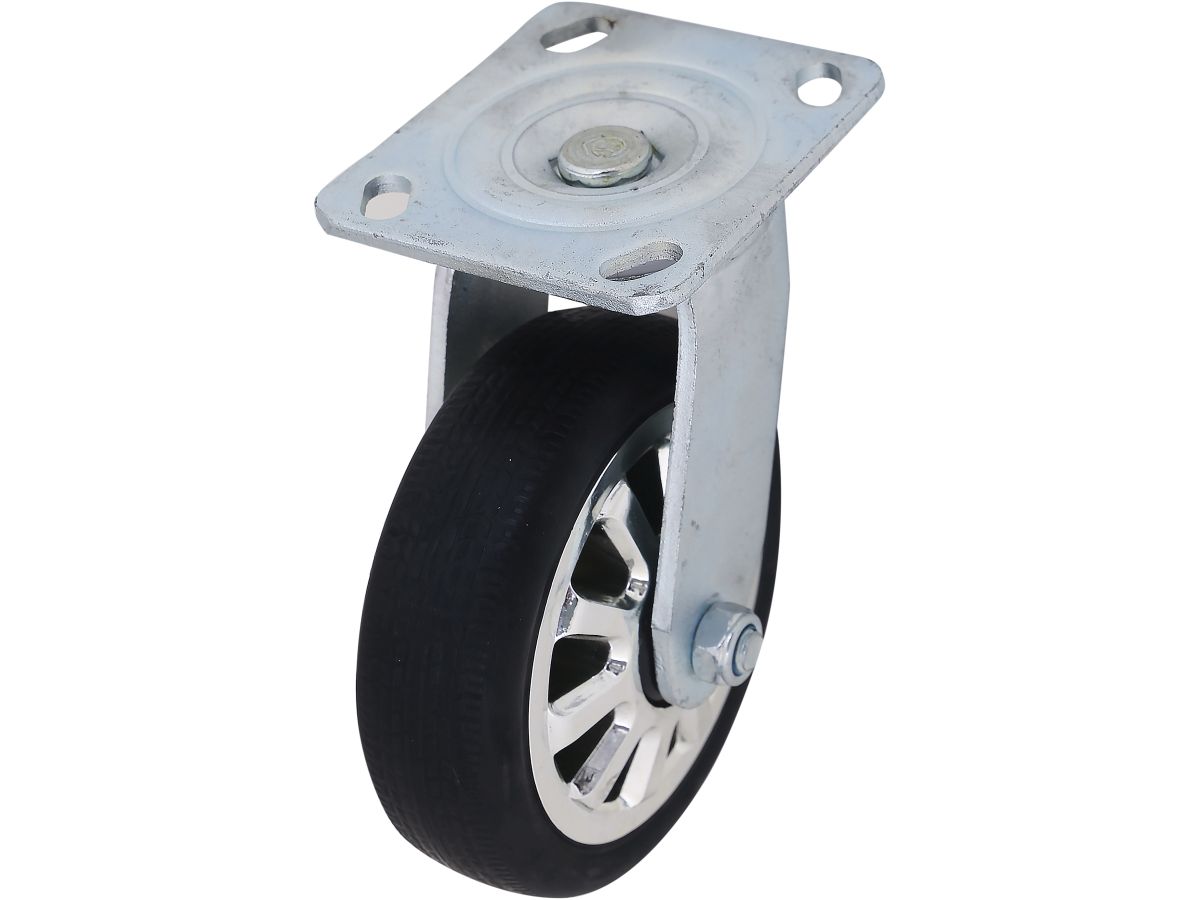 6-Inch Polyurethane Caster Plate Mount