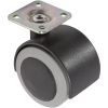 2-Inch Swivel Soft Tread Furniture Caster Plate Mount