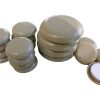 1-Inch and 1-3/4-Inch Adhesive, Round, Slide Glide Furniture Sliders, Beige, 20-Pack