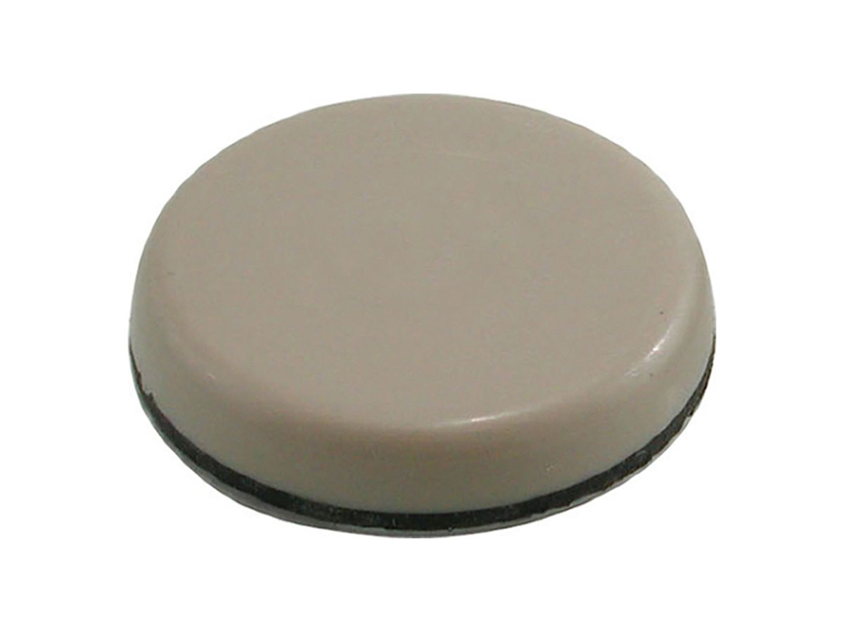 1-Inch and 1-3/4-Inch Adhesive, Round, Slide Glide Furniture Sliders, Beige, 20-Pack