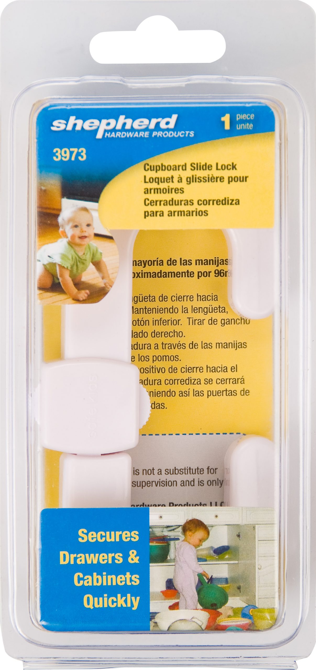 SAFE KIDS CUPBOARD SLIDE LOCK, 1-pack