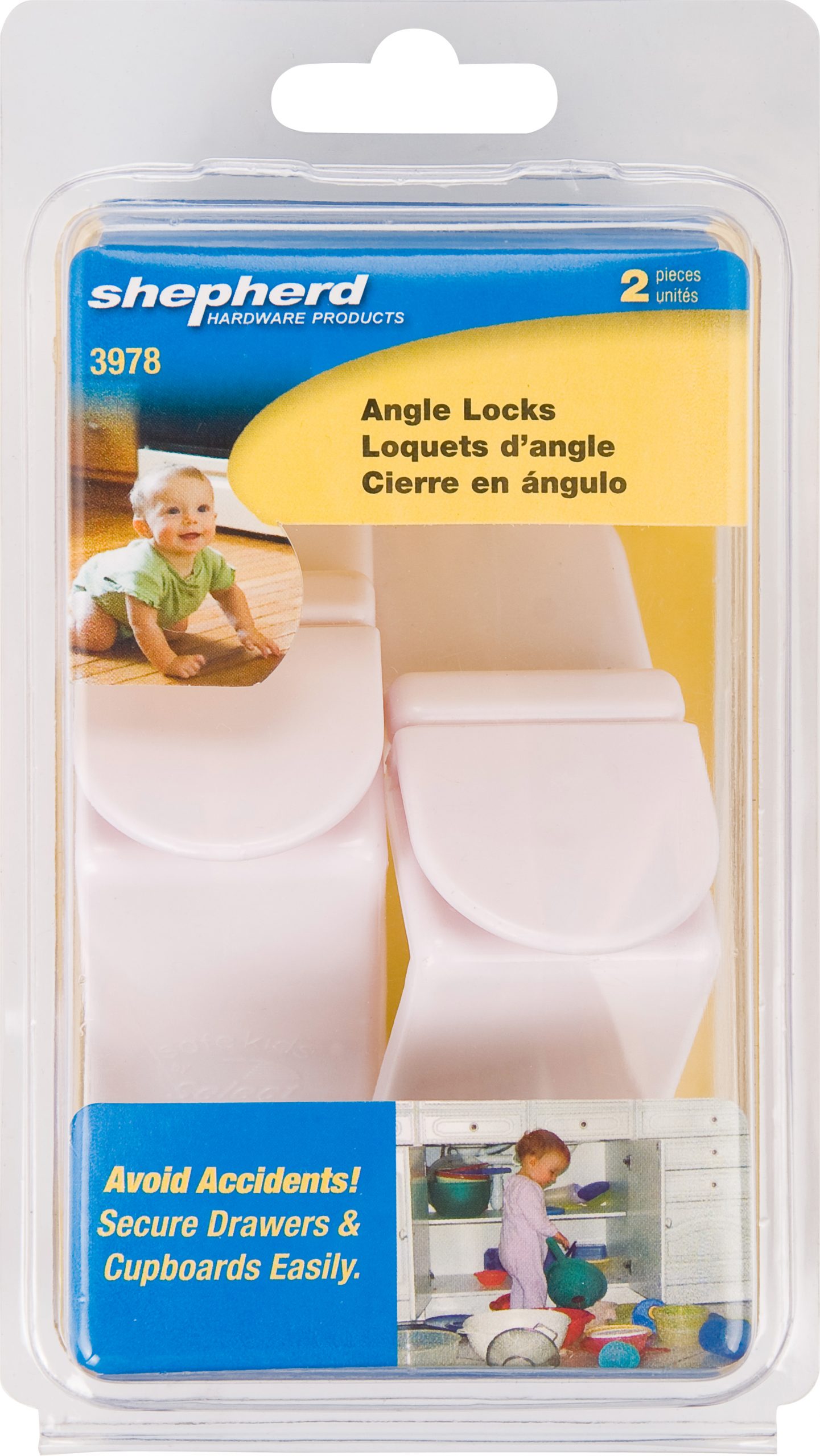 SAFE KIDS ANGLE LOCKS, 2-pack