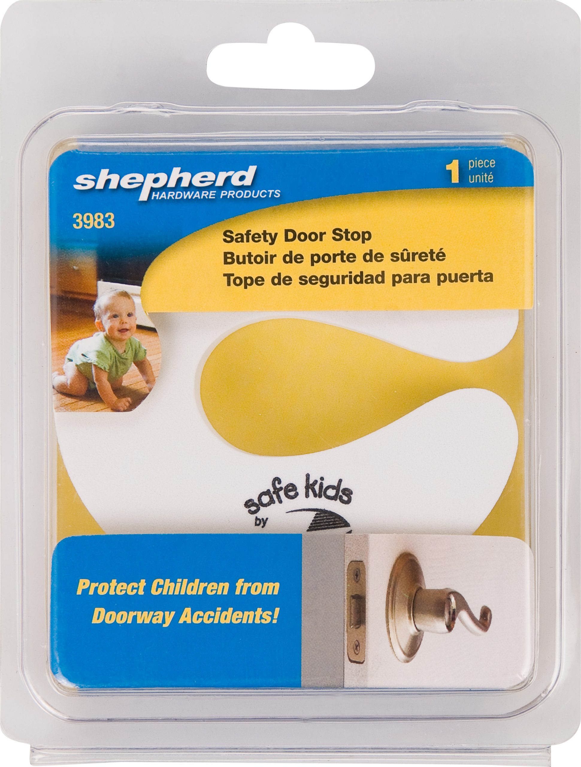 SAFE KIDS SAFETY DOOR STOP, 1-pack