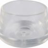 1-1/8-Inch Clear Plastic Leg Tips, 4-Pack