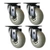5 pouces Lisse Designer Caster, Chrome Spokes