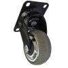 5 pouces Lisse Designer Caster, Chrome Spokes
