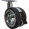 3 pouces Hub-Free Designer Casters, Twin Wheel Vacant w / Frein
