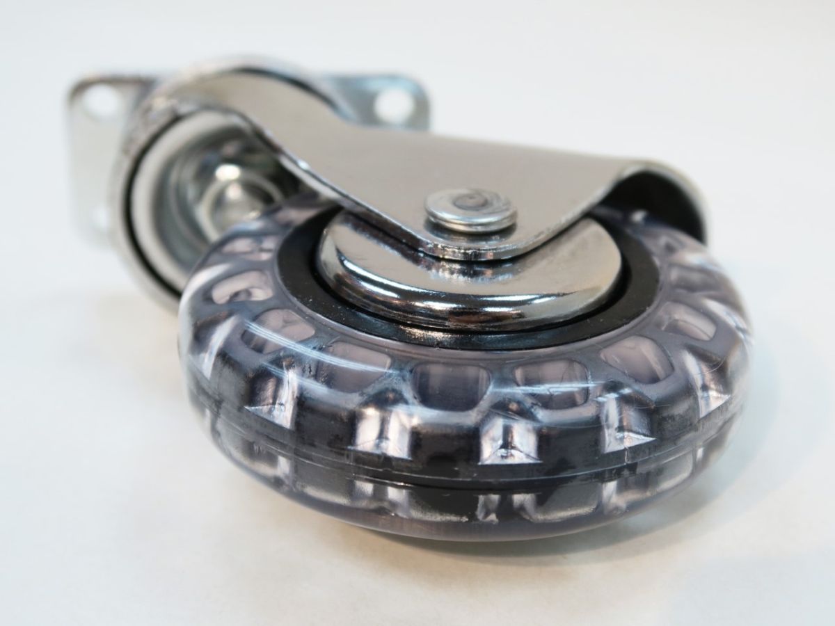 3 Inch Smooth Designer Casters, Skate Wheel