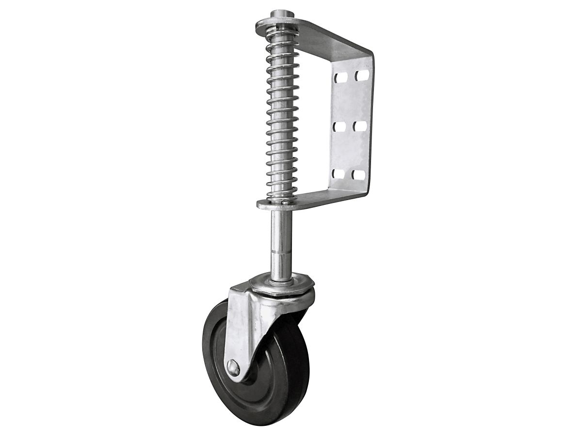 5-Inch Spring Loaded Gate Caster, 220-lb Load Capacity