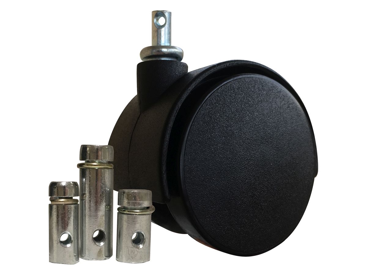 2-Inch Nylon Twin Wheel Caster, 175-lb Load Capacity, 5-Pack