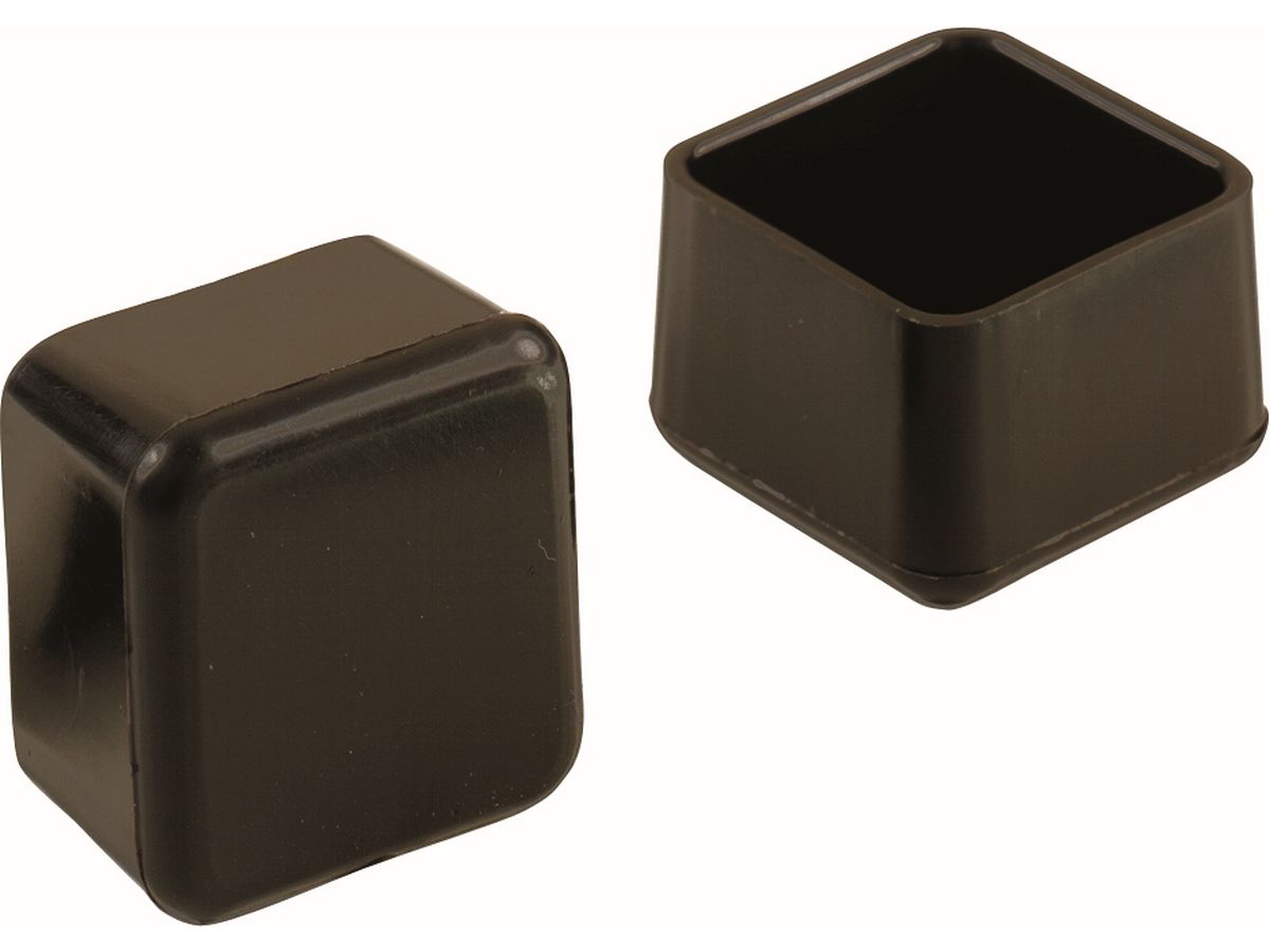 1-Inch Plastic Square Leg Tips, 4-Pack