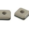 1-Inch Square Adhesive, Slide Glide Furniture Sliders, Beige, 8-Pack