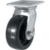 5 pouces Polypropylène Roue Swivel Plaque Caster, capacité de charge de 500 lb