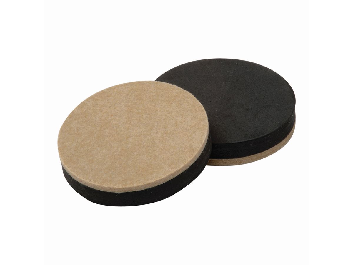 3-1/2-Inch Reusable, Round, Heavy Duty FeltGard Slider Pads, 4-Pack