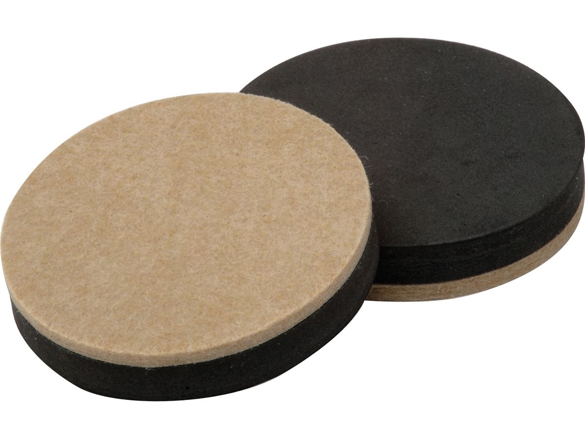 2-1/2-Inch Reusable, Round, Heavy Duty FeltGard Slider Pads, 4-Pack