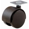 2-Inch Office Chair Plate Caster, Twin Wheel, 2-Pack