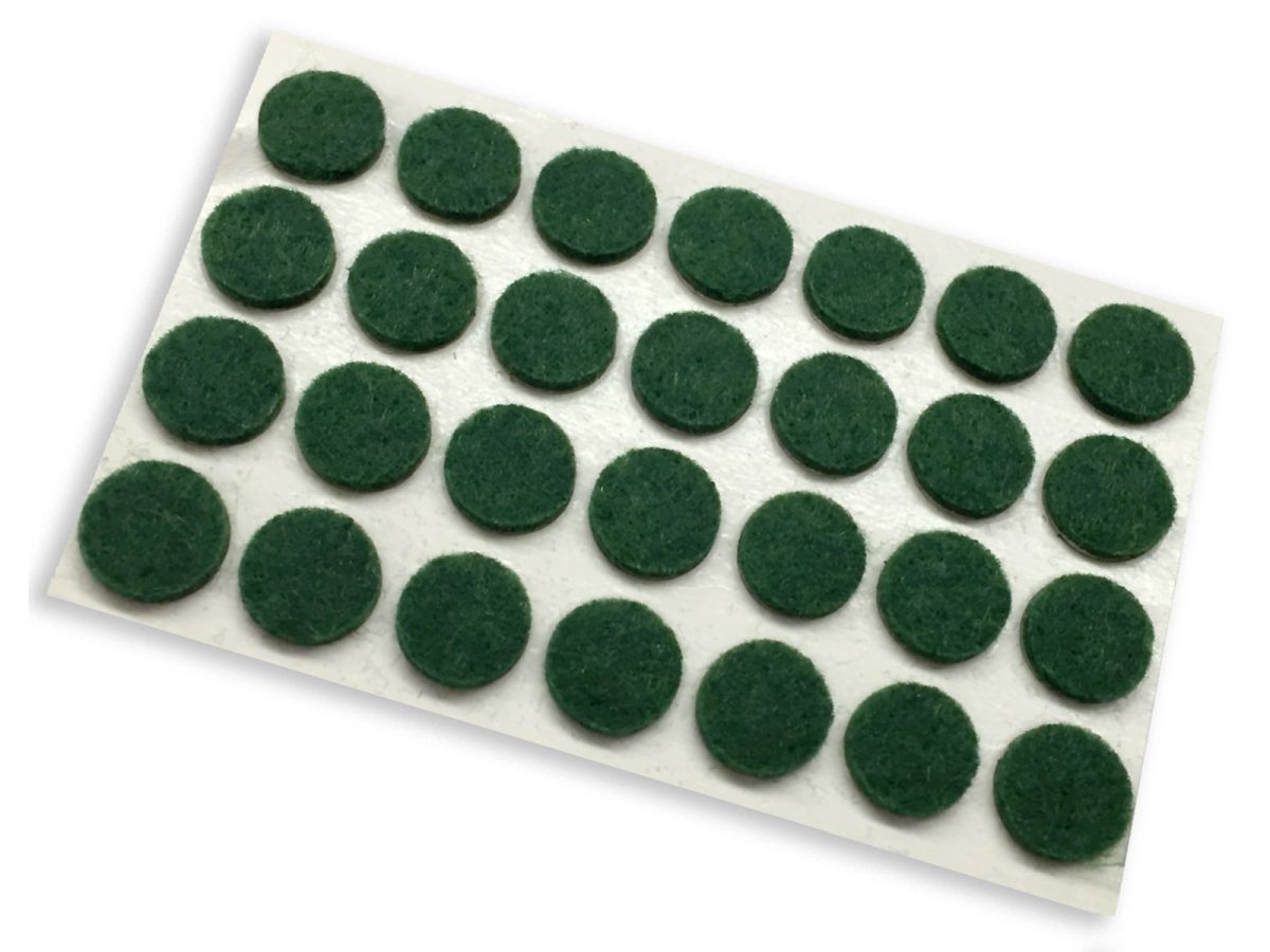 3/8-Inch Self-Adhesive Felt Furniture Pads, 28-Count, Green