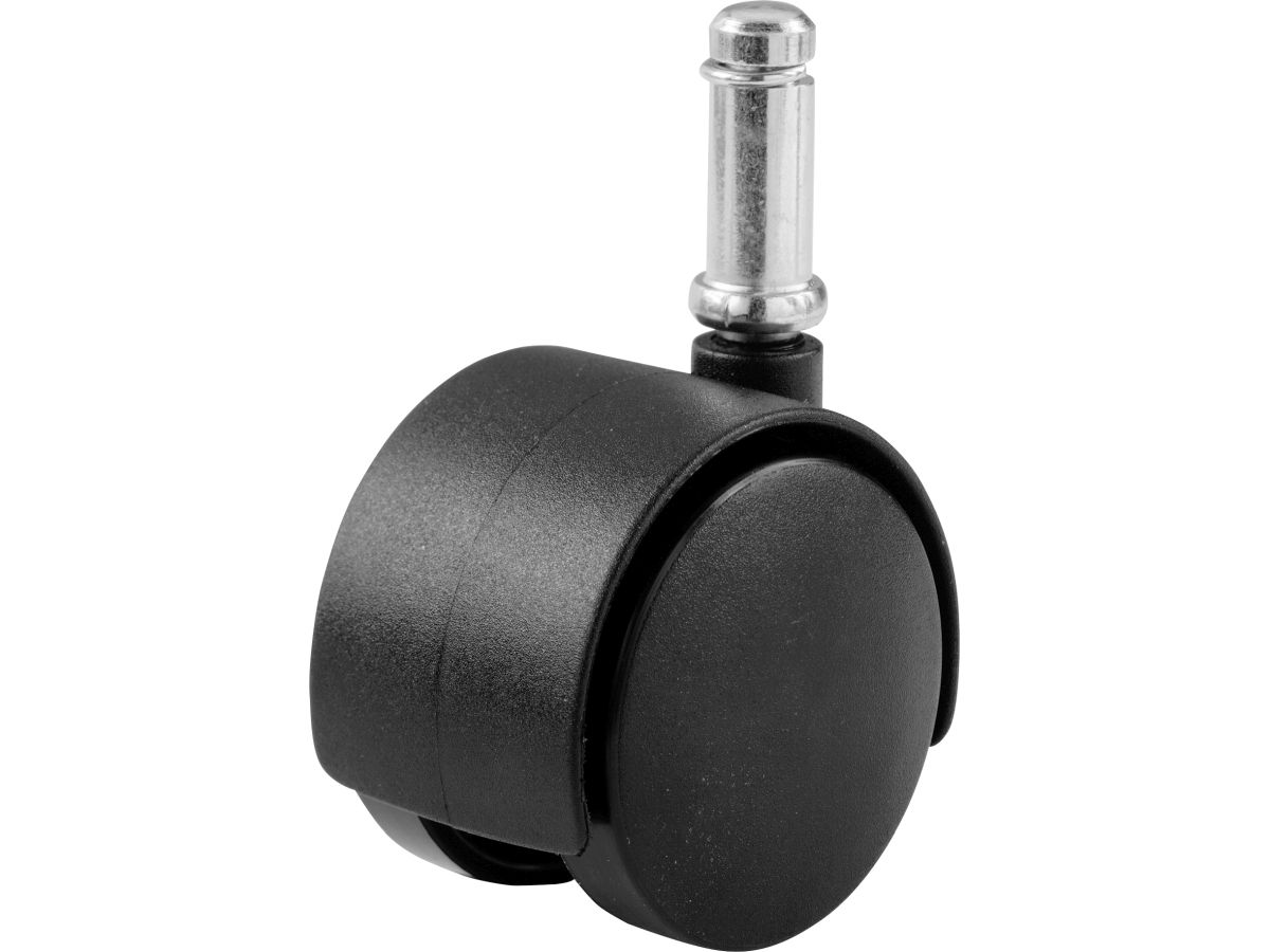 2-Inch Twin Wheel Swivel Stem Caster, 1-pack