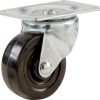 1-1/4-Inch Rubber Swivel Plate Caster, 30-lb Load Capacity