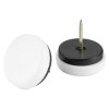 1-1/2-Inch Nail On Cushioned Furniture Glides, Base en plastique, 4-Pack