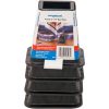 6-Inch Molded Bed Risers, Black Finish, 4-Count