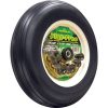 14 pouces Flat Free Tire, 3-Inch Ribbed Tread, Universal Fit with Spacers and Bushings