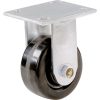 1400-Series 6-Inch Phenolic Rigid Plate Caster, 840-lb Load Capacity