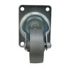 3 pouces Swivel Plaque Cast Iron Caster, 250-lb Capacité de charge