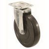 5 pouces en caoutchouc Swivel Plaque Caster, capacité de charge de 200 livres