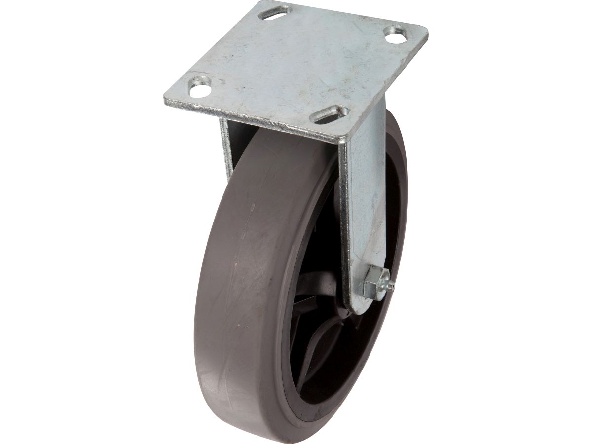8-Inch Thermoplastic Rigid Caster, 700-lb Load Capacity