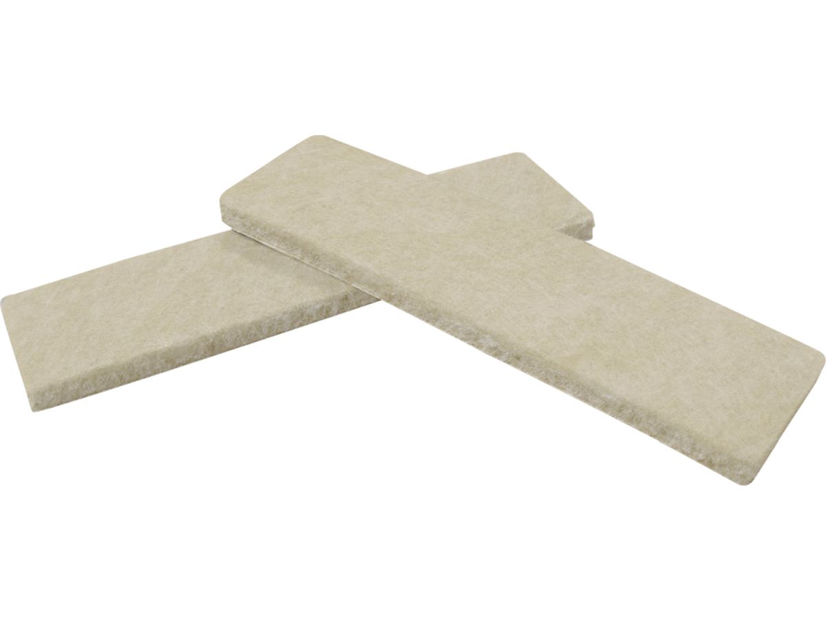 1-Inch x 3-3/4" Heavy Duty Self-Adhesive Felt Furniture Pads, 4-Pack