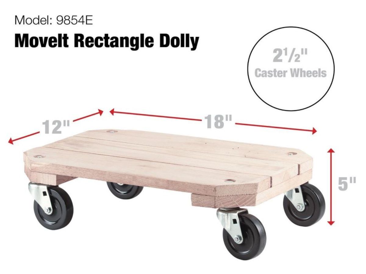 Solid Wood Plant Dolly