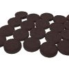 3/4-Inch Heavy Duty Self-Adhesive Felt Furniture Pads, 20-Pack, Brown