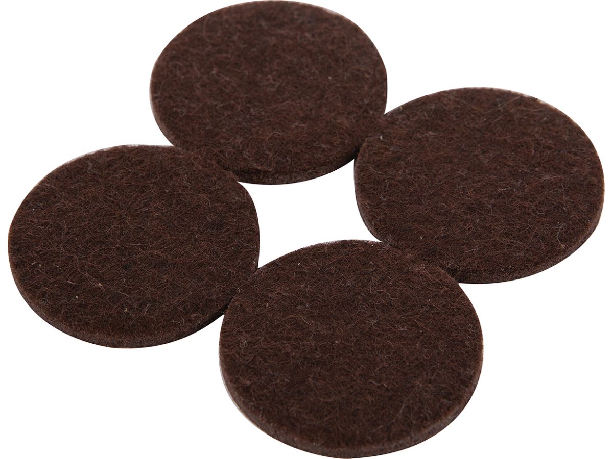 1-1/2-Inch Heavy Duty Self-Adhesive Felt Furniture Pads, 8-Pack, Brown