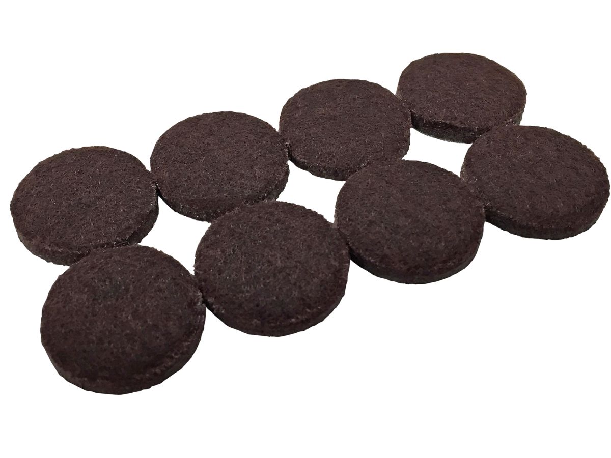 1-1/2-Inch Heavy Duty Self-Adhesive Felt Furniture Pads, 8-Pack, Brown