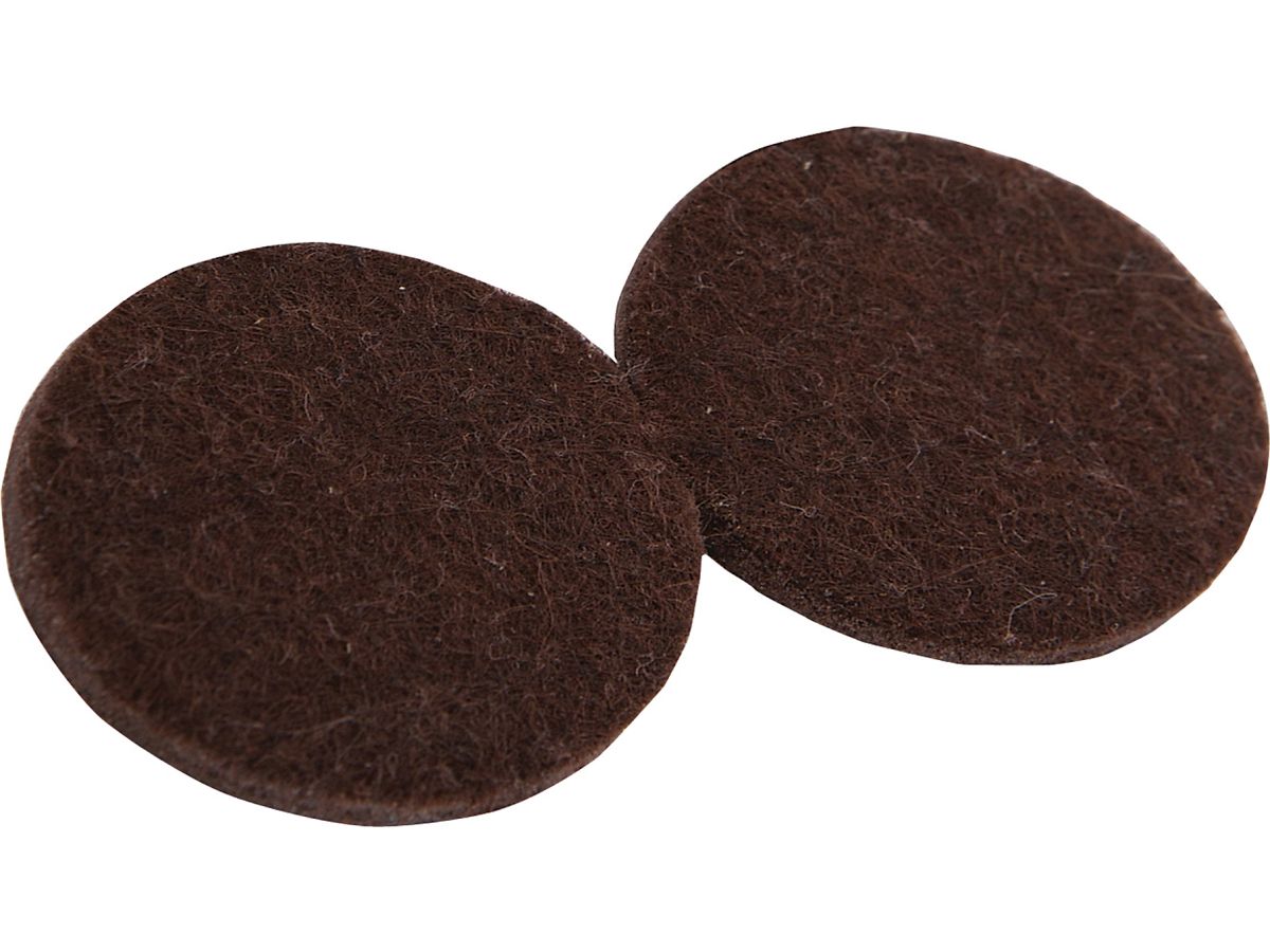 2-Inch Heavy Duty Self-Adhesive Felt Furniture Pads, 4-Pack, Brown