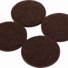 1-1/2-Inch Heavy Duty Self-Adhesive Felt Furniture Pads, 24-Count, Brown