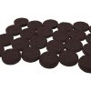 1-1/2-Inch Heavy Duty Self-Adhesive Felt Furniture Pads, 24-Count, Brown