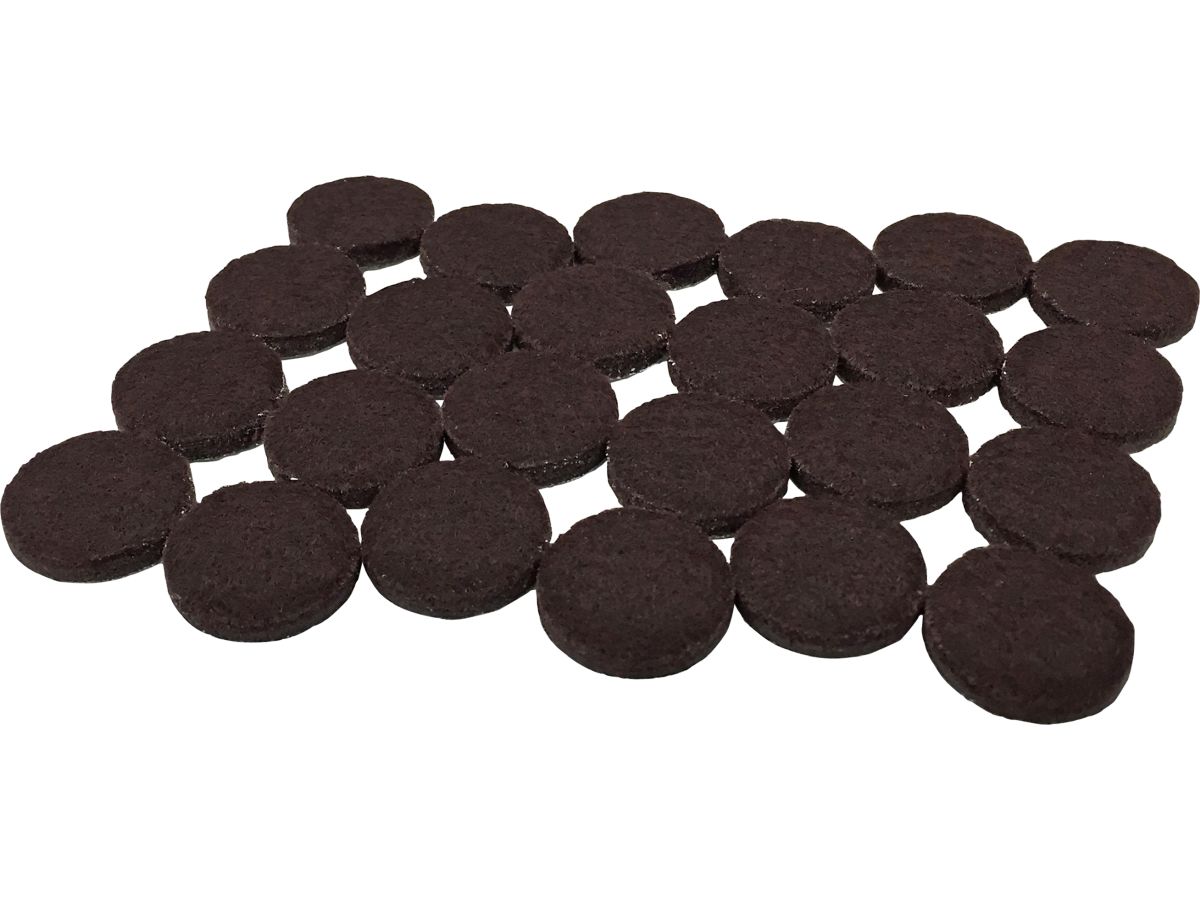 1-1/2-Inch Heavy Duty Self-Adhesive Felt Furniture Pads, 24-Count, Brown