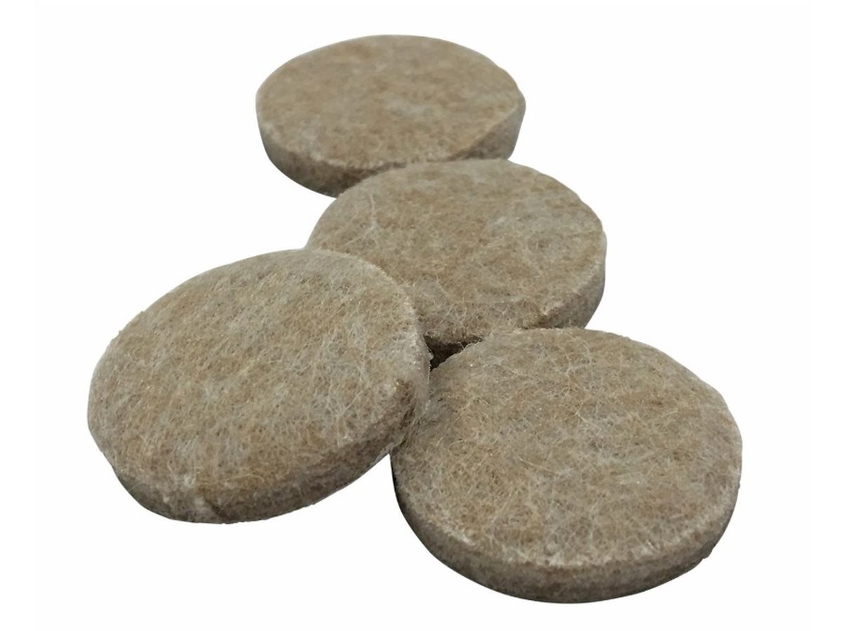 4-Inch Heavy Duty Self-Adhesive Felt Furniture Pads, 4-Pack, Beige