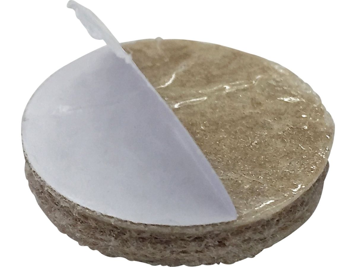 Shepherd 9951 Self-Adhesive Felt Furniture Pads – 3/4-Inch, Beige, 20-Pack