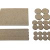 Heavy Duty Self-Adhesive Felt Furniture Pads, Assorted Sizes, 27-Count